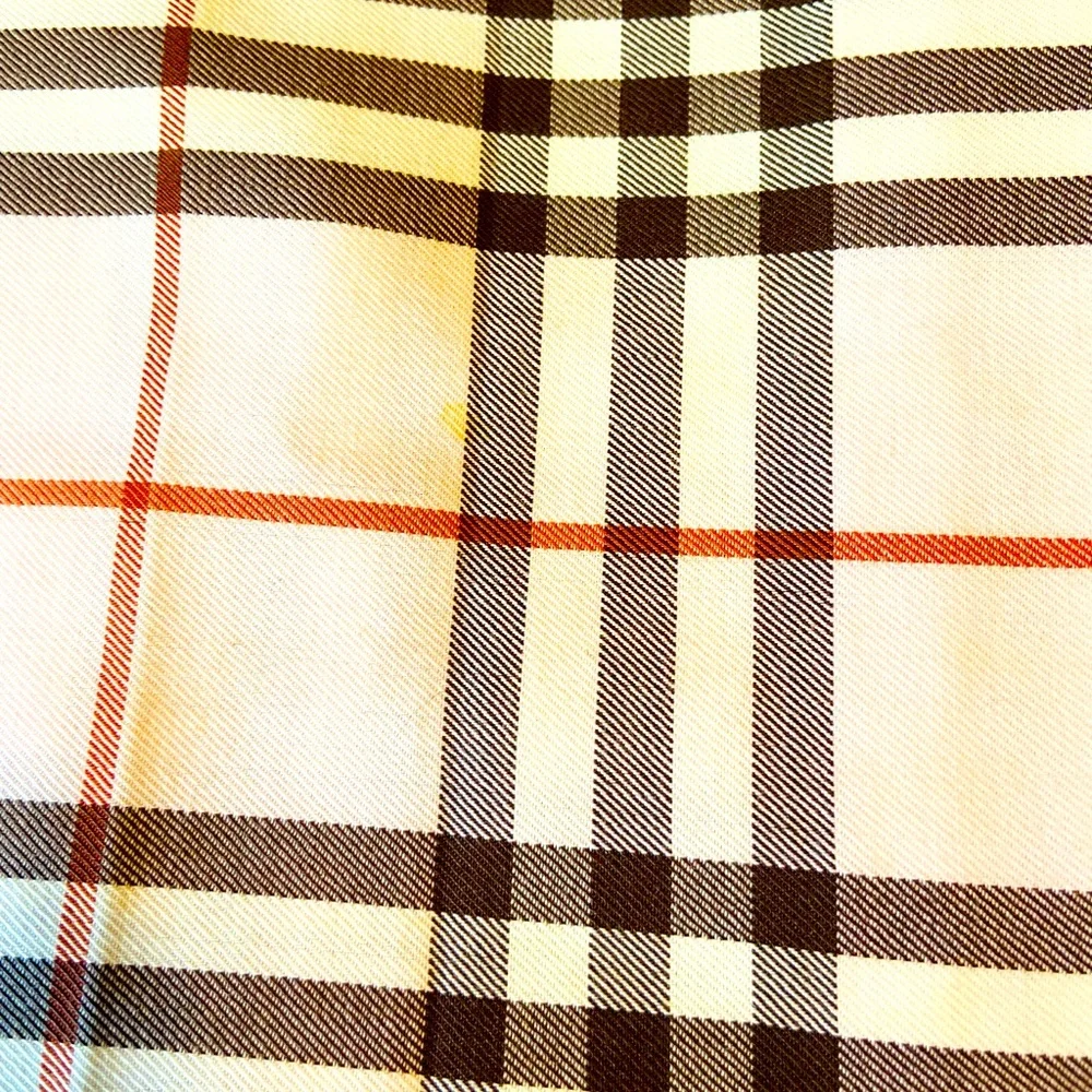 Burberry Pink Plaid Pleated Skirt with Buckle Detail